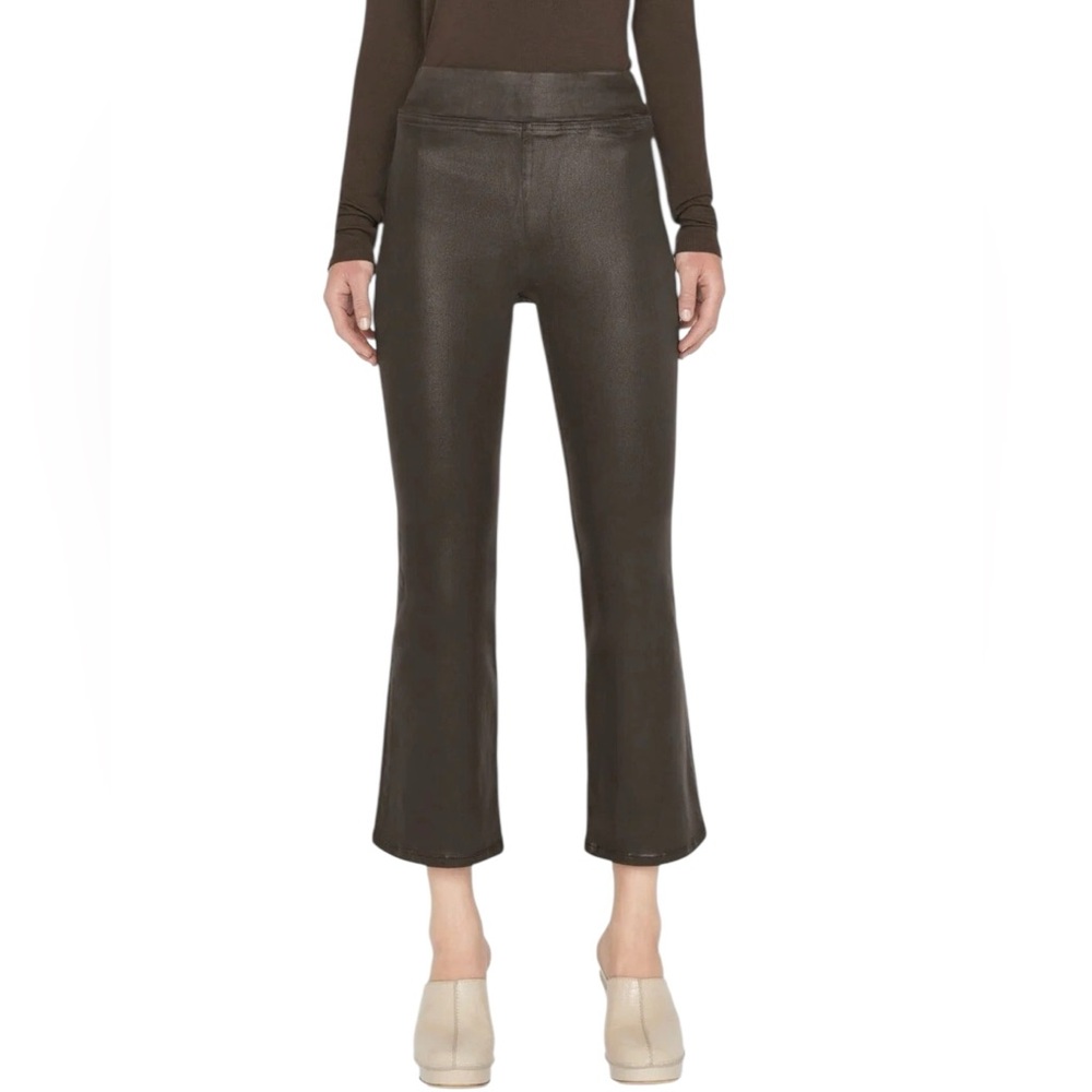 Frame Jersey Crop High Rise Mini-Boot Coated Crop Pants 29” - Picture 6 of 11